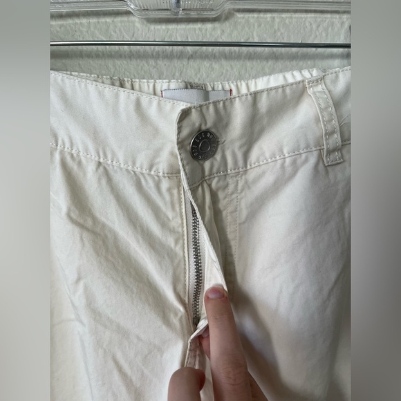 Urban Outfitters BDG Off White Cotton Cargo Pants Wide Leg Women's Size 2 - Picture 6 of 16